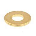 Prime-Line Flat Washers, SAE, #8 X 3/8 in. OD, Solid Brass, 50PK 9079626
